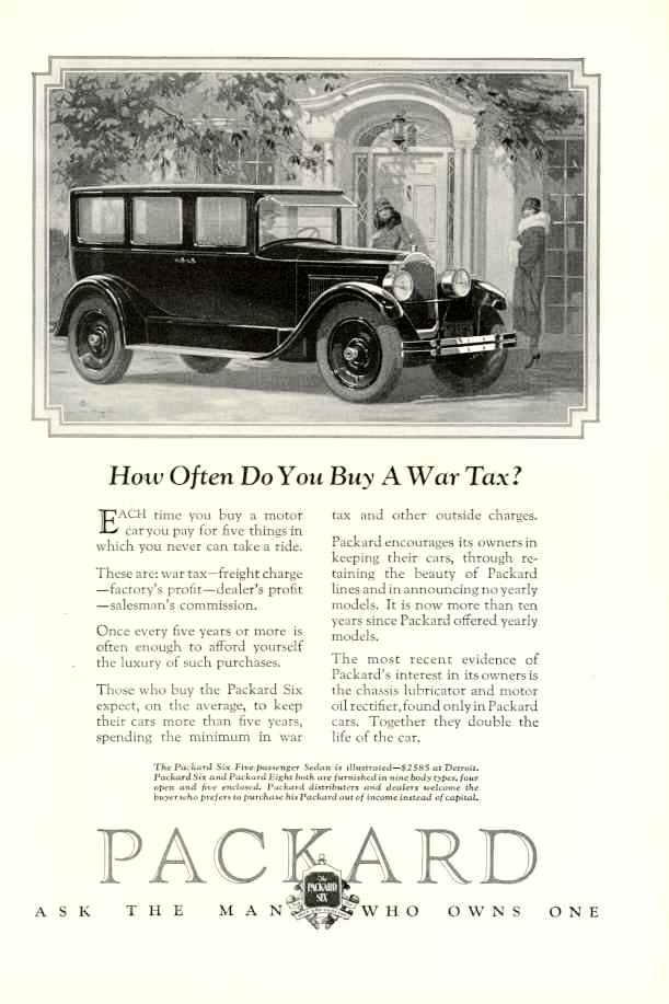 1926 Packard Auto Advertising